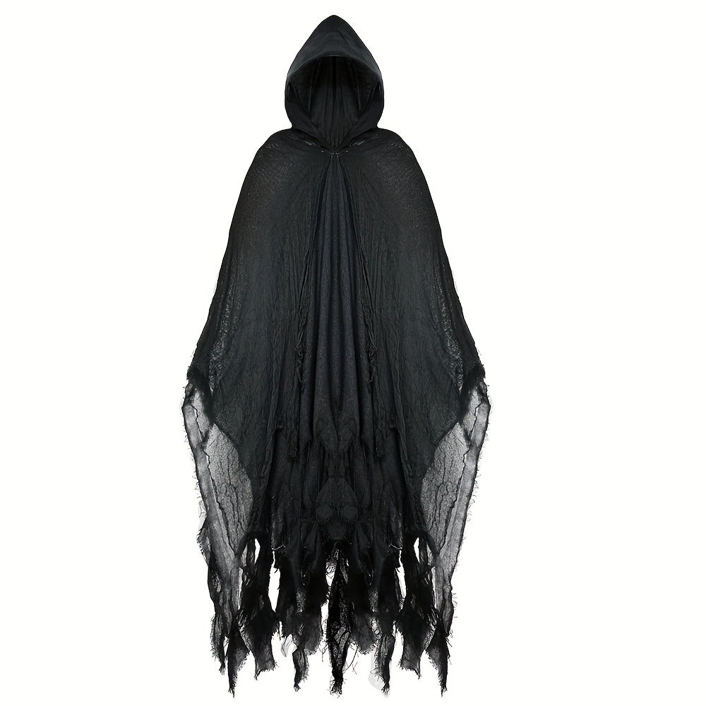 1pc Halloween Cloak, Skeleton Clothes, Mask, Ghost House, Chamber Of Secrets, Dressing Up Zombies, Costume Props Halloween Gift - 我的商店