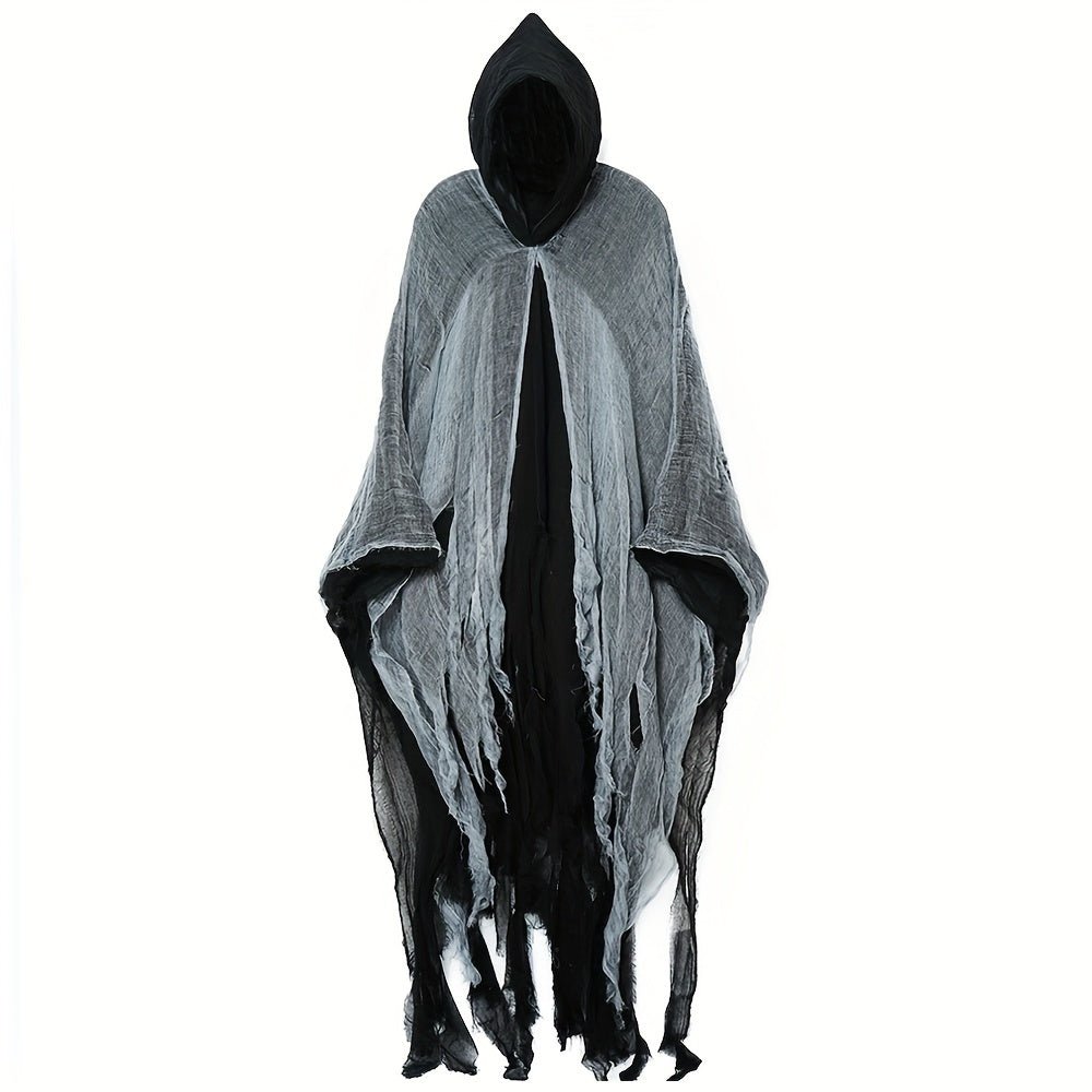 1pc Halloween Cloak, Skeleton Clothes, Mask, Ghost House, Chamber Of Secrets, Dressing Up Zombies, Costume Props Halloween Gift - 我的商店