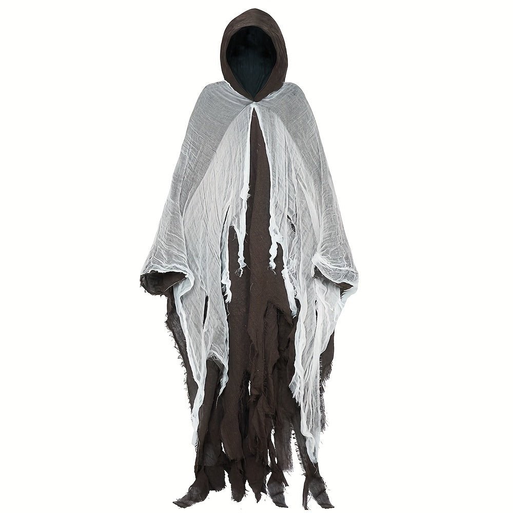 1pc Halloween Cloak, Skeleton Clothes, Mask, Ghost House, Chamber Of Secrets, Dressing Up Zombies, Costume Props Halloween Gift - 我的商店