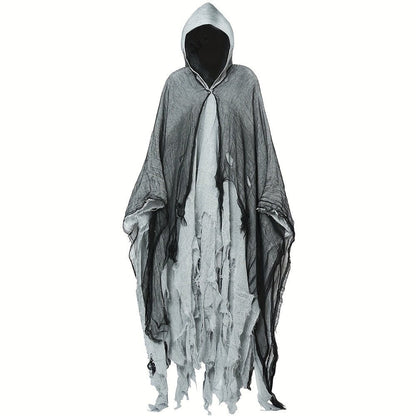 1pc Halloween Cloak, Skeleton Clothes, Mask, Ghost House, Chamber Of Secrets, Dressing Up Zombies, Costume Props Halloween Gift - 我的商店