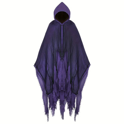 1pc Halloween Cloak, Skeleton Clothes, Mask, Ghost House, Chamber Of Secrets, Dressing Up Zombies, Costume Props Halloween Gift - 我的商店