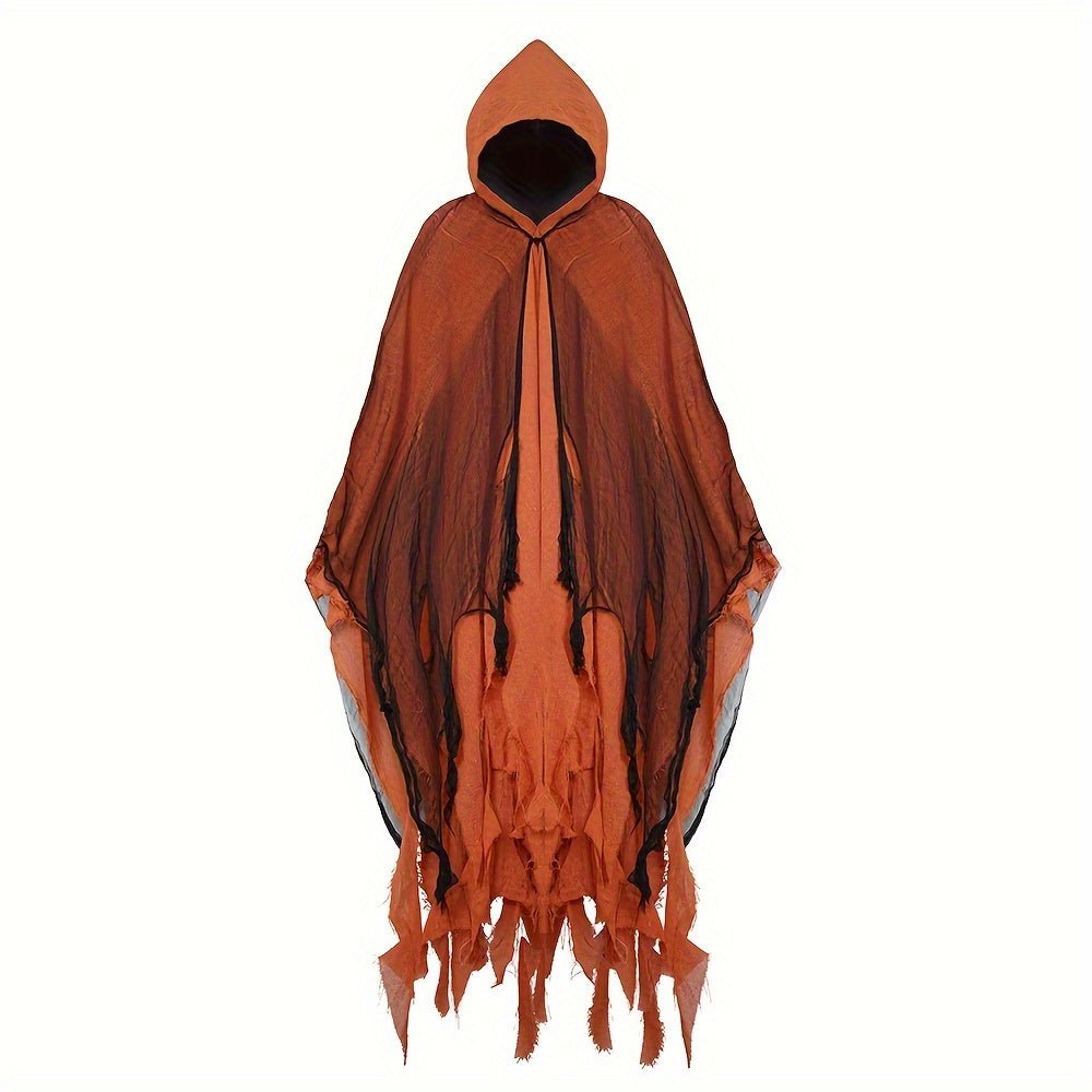 1pc Halloween Cloak, Skeleton Clothes, Mask, Ghost House, Chamber Of Secrets, Dressing Up Zombies, Costume Props Halloween Gift - 我的商店