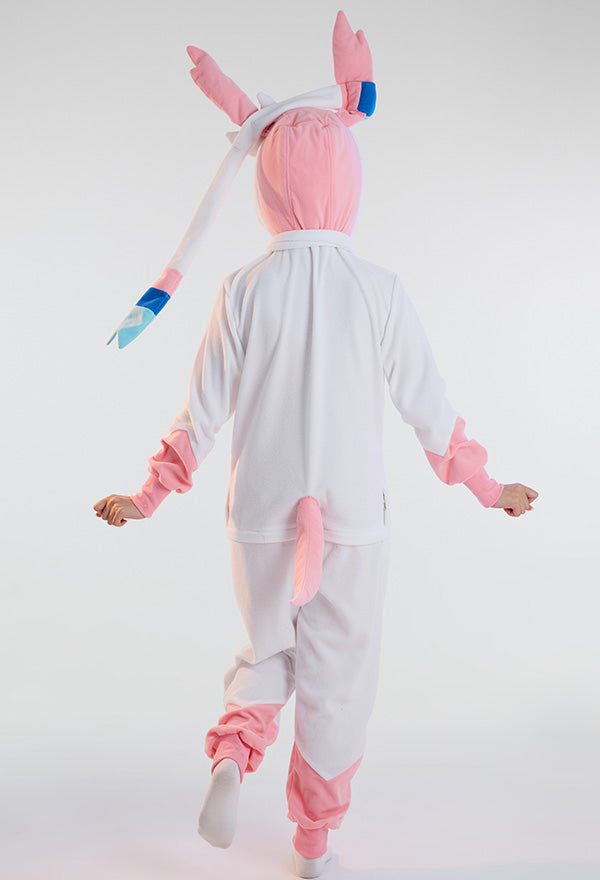 Women Onesie Pajama Sylveon Derivative Loungewear Adult Hooded Homewear Kigurumi Sleepwear