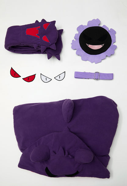 PM Derivative Kawaii Devil Purple Cape Set Sweater and Bag Set with Scarf