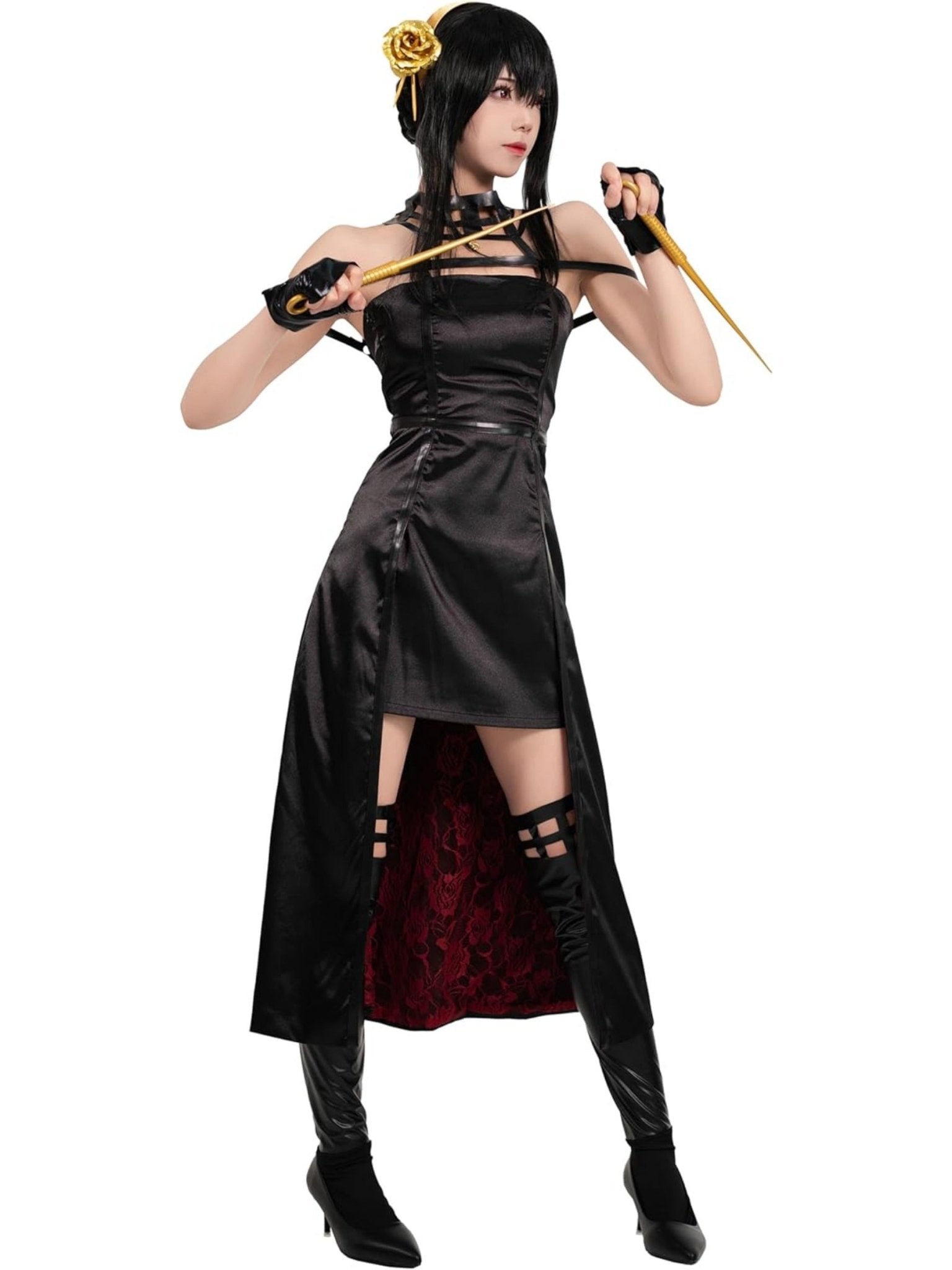 For Halloween Anime Costume Spy x Family Anya Cosplay Yor Forger Cosplay Outfit - 我的商店