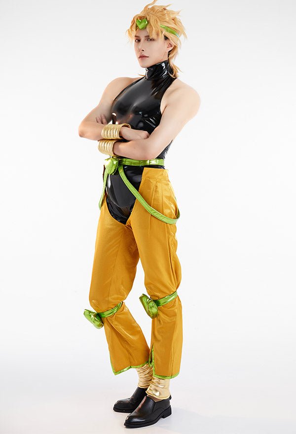 JoJos Dio Bulando Full Set Cosplay Costume with Headdress and Bracers - 我的商店